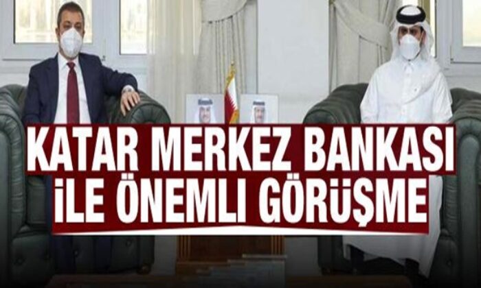TCMB ve Katar Merkez Bankası Başkanları görüştü!.