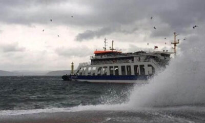 Deniz ulaşımına fırtına engeli! Seferler iptal edildi!.
