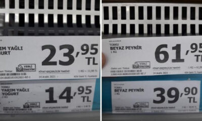 A 101 bugünde onlarca ürüne kazık zamlar yapmaya devam etti ama devlet sadece izlemekle yetiniyor!.