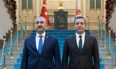 Abdulhamit Gül, TBB Başkanı Erinç Sağkan’ı kabul etti!.
