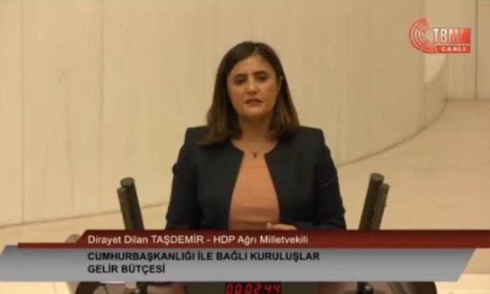 Meclis kürsüsünden terör örgütü sözcülüğü devam ediyor!. HDP’li vekil Taşdemir, SİHA’lardan rahatsız oluyormuş! “PKK’yı vurmayın!.”