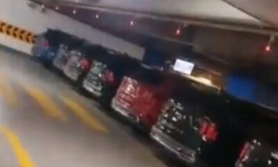 AVM otoparkındaki stoklanan sıfır araçlar haber olunca apar topar götürüldü!.