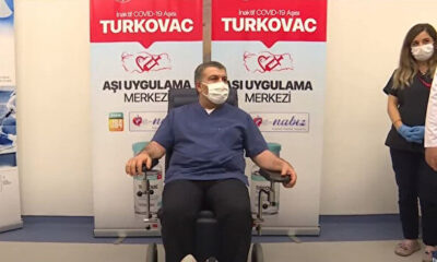 Fahrettin Koca TURKOVAC aşısı oldu!. #CANLI