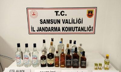 Samsun’da sahte içki operasyonu! 5 gözaltı..