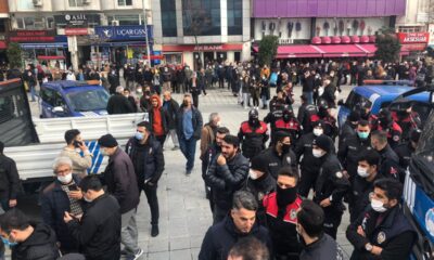İBB zabıtasının Esenler’deki çay stantlarına müdahalesi sırasında kavga çıktı!.
