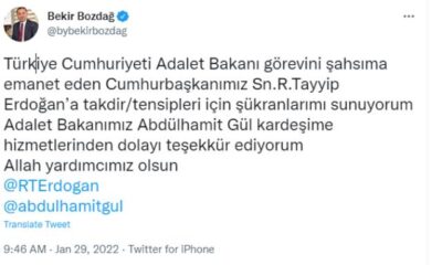 Adalet Bakanlığı’na atanan Bekir Bozdağ’dan ilk açıklama…
