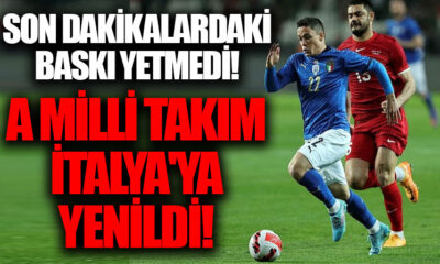 Hazırlık maçında İtalya’ya mağlup olduk!.