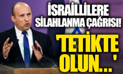 Terörist İsrail Başbakanı Bennett’ten sivillere silahlanma çağrısı..