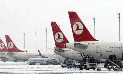 THY’den kar ve fırtına uyarısı!. Seferler iptal edildi!.