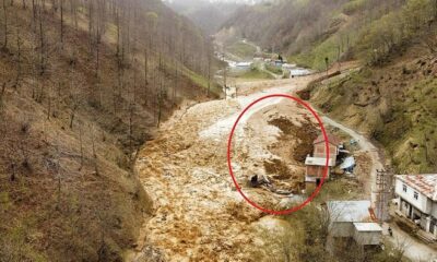 Trabzon’da heyelan! 5 ev toprak altında kaldı!.