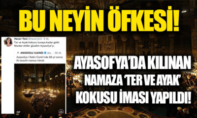 Ayasofya’nın ibadete açılmasını hazmedemeyen kesimden, Teravih Namazı kılanlara hakaret..