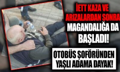 İETT otobüsünde dehşet! Şoför 75 yaşında ki yolcuyu darp etti!.