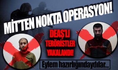 MİT’ten sınır ötesi operasyon! Eylem hazırlığındaki 2 DEAŞ’lı terörist Suriye’de yakalandı!.