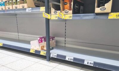 Almanya’da kıtlık korkusu market raflarını boşalttı!.