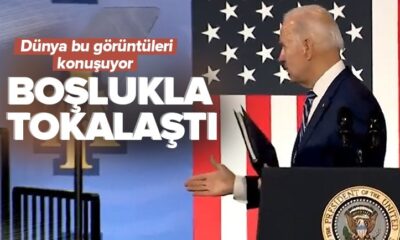 ABD bu görüntüleri konuşuyor! Joe Biden boşlukla tokalaştı!.