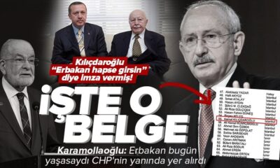 O belge ortaya çıktı! Kılıçdaroğlu, Erbakan hapse girsin diye imza vermiş!.