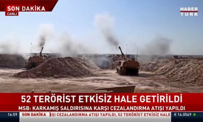 Karkamış saldırısına cezalandırma atışı! 52 terörist öldürüldü!.