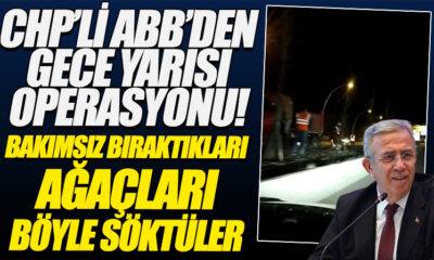 Ankara Büyükşehir Belediyesi’nden gece yarısı operasyonu..