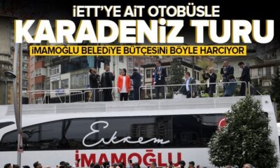 Ekrem İmamoğlu İETT’ye ait otobüsle Karadeniz turuna çıktı!.