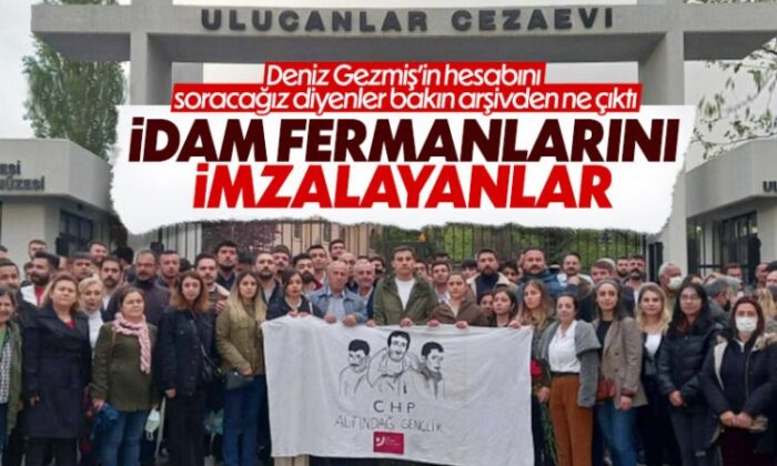 İdamlarına iki ellerini birden kaldıran CHP’liler, Denizleri andı!.