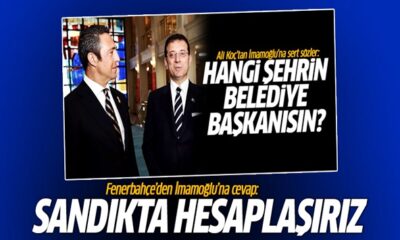 Fenerbahçe’den İmamoğlu’na yanıt! “Sandıkta hesaplaşırız!.”