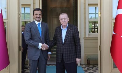 Cumhurbaşkanı Erdoğan Katar Emiri Al Sani ile Vahdettin Köşkü’nde bir araya geldi!.
