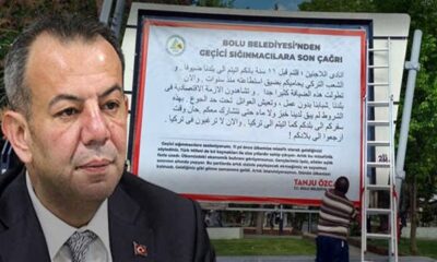 Skandal afişlere soruşturma! Tanju Özcan’ın sığınmacılarla ilgili tepki çeken ilanları toplatıldı!.