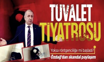 Ümit Özdağ’dan skandal paylaşım! Tuvalet kabininden mülteci görüntüsü servis etti!.