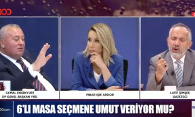Canlı yayında tansiyon yükseldi! Cemal Enginyurt ile Latif Şimşek arasında HDP kavgası.. (video haber)