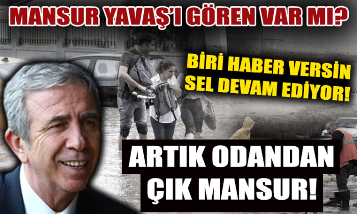 Ankara’da yağış devam ediyor, hayat felç oldu!.