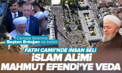 Cumhurbaşkanı Erdoğan Mahmut Efendinin cenazesine katıldı! “Gerçekten bir ömür, bu ümmetin manevi mimarı olarak bulundu!.”