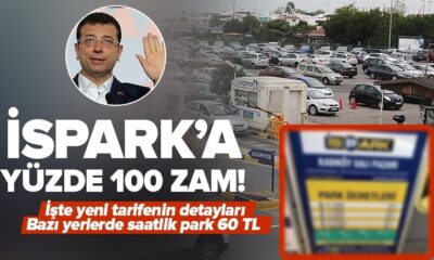 İSPARK ücretlerine yüzde yüz zam yapıldı!.