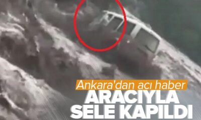 Başkenti sağanak yağış vurdu!. Sele kapılan vatandaştan acı haber..