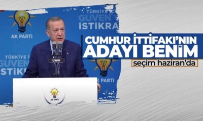 Başkan Erdoğan “Cumhur İttifakı’nın adayı benim” diyerek Kılıçdaroğlu’na seslendi, “Cesaretin varsa aday ol!.”