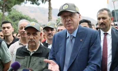 Cumhurbaşkanı Erdoğan’dan yangın bölgesinde açıklama..