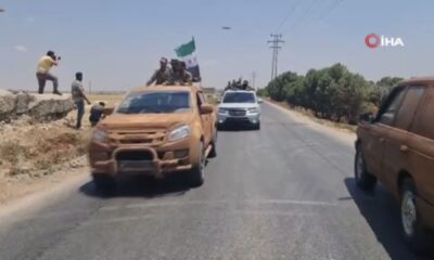Sınırda operasyon hareketliliği! Suriye Milli Ordusu’ndan geçit töreni..