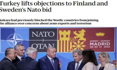 Madrid’de Türkiye, Finlandiya ve İsveç’in imzaladığı ortak bildiri dünya basınında..