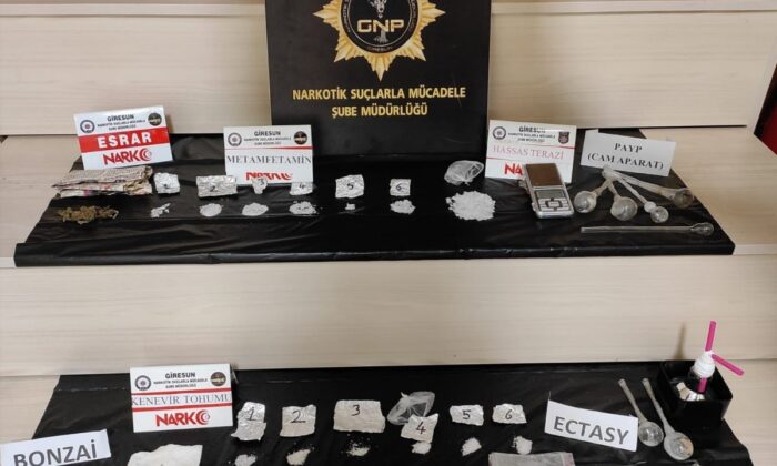 Giresun’da uyuşturucu operasyonu! 10 gözaltı..