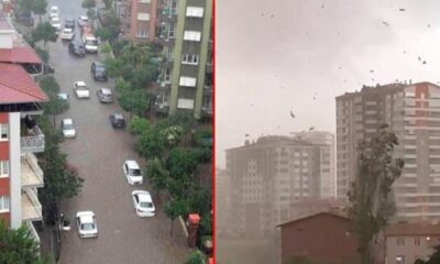 Ankara yine sele teslim! Ev ve iş yerlerini su bastı!.