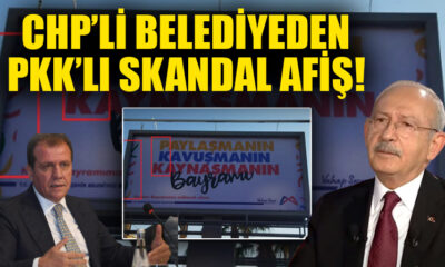 Mersin Büyükşehir Belediyesi’nden PKK’lı skandal afiş..