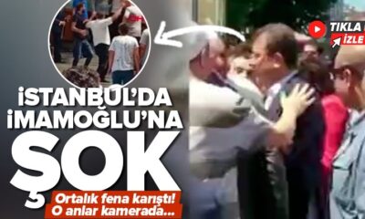 İmamoğlu’na protesto gerginliği! 3 kişi gözaltına alındı!. (video haber)
