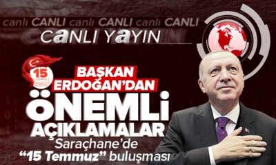 15 Temmuz Demokrasi ve Milli Birlik Günü Anma Programı.. Cumhurbaşkanı Erdoğan’dan önemli açıklamalar.. (canlı yayın)