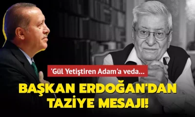 Cumhurbaşkanı Erdoğan’dan edebiyatçı Rasim Özdenören için taziye mesajı..
