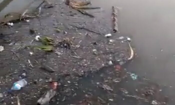 Haliç’in içler acısı hali.. Çöpler kıyıya vurdu!.