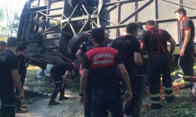 Kırklareli’nde yolcu otobüsü devrildi! 1’i çocuk 6 ölü, 25 yaralı..