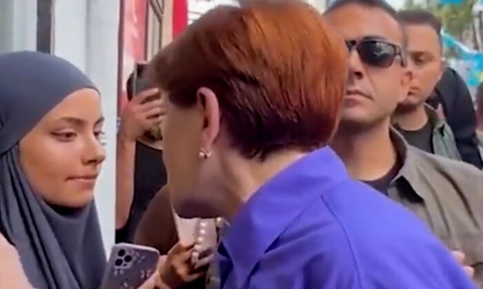 Meral Akşener, kendisine soru soran genç kızı azarladı!.
