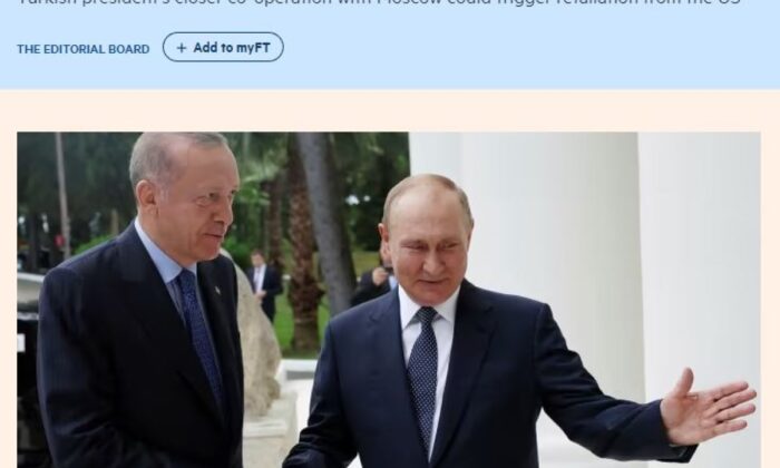 Financial Times’tan Cumhurbaşkanı Erdoğan hakkında küstah yazı..