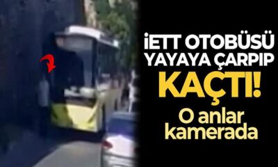 Fatih’te İETT otobüsü yayaya çarpıp kaçtı!.