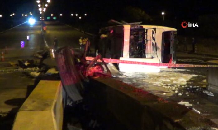 Hatay’da yolcu otobüsü devrildi! 3’ü ağır 40 yaralı..