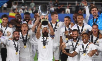 UEFA Süper Kupa’nın sahibi Real Madrid..